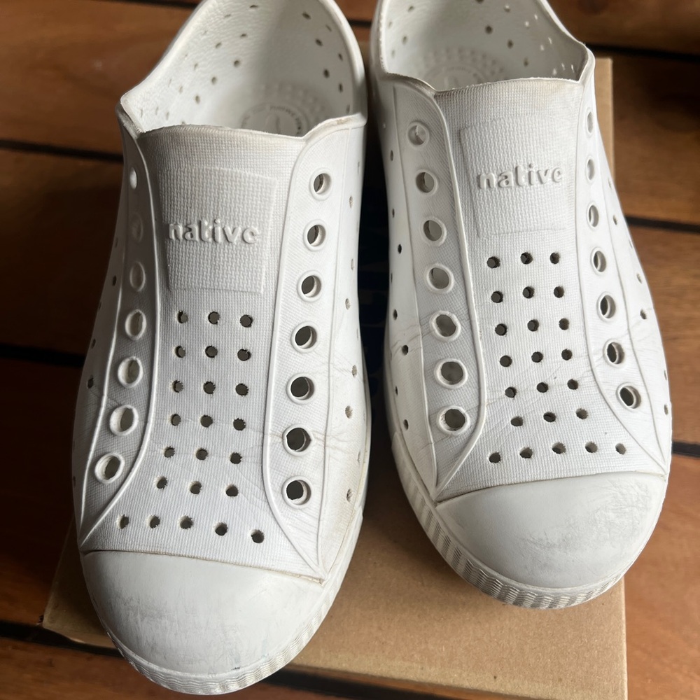 Native Shoes Kids White Slip-On